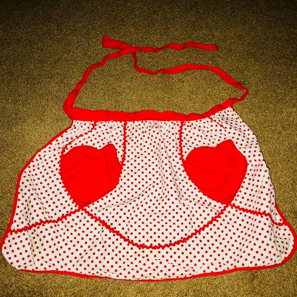 Vintage Other - VINTAGE Red Heart Waist Apron❤️❤️❤️